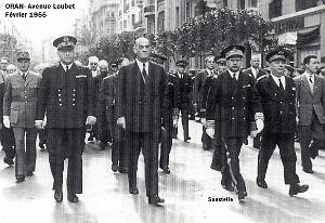 Oran- SDV- 0006-.Soustelle- Lambert- Fevrier 55